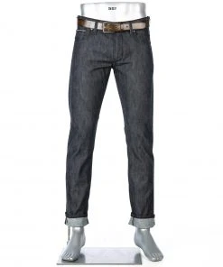 Alberto Tapered Fit Slipe Japan Denim 69471368/899 Jeans Slipe, Baumwoll-Stretch 11oz, Dunkelblau, Navy