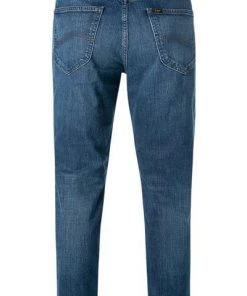 Lee Austin mid bluegrass L733KNUM Jeans, Regular Tapered Fit, Baumwoll-Stretch, Mittelblau -Biam Jeans Verkäufe 363846 norm2