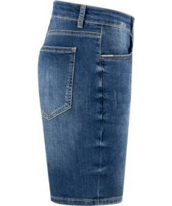 Daniel Hechter Bermudas 25655/111354/660 Jeansshorts, Straight Fit, Baumwoll-Stretch 10,75oz, Royalblau -Biam Jeans Verkäufe 364651 norm3