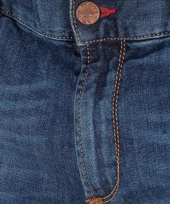 Alberto Tapered Fit Slipe Vintage 68371370/890 Jeans Slipe, Baumwoll-Stretch 9,5oz, Dunkelblau -Biam Jeans Verkäufe 365880 norm4