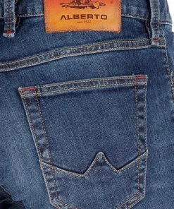 Alberto Tapered Fit Slipe Vintage 68371370/890 Jeans Slipe, Baumwoll-Stretch 9,5oz, Dunkelblau -Biam Jeans Verkäufe 365880 norm6