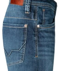 Pepe Jeans Kingston Patch PM200143DF7/000 Relaxed Fit, Baumwoll-Stretch, Blau -Biam Jeans Verkäufe 365904 norm3