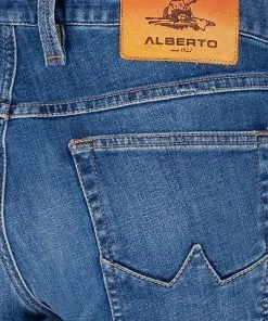 Alberto Tapered Fit Slipe-DS Sustain. 68371379/840 Jeans Slipe, Baumwoll-Stretch 11,5oz, Blau -Biam Jeans Verkäufe 366076 norm6