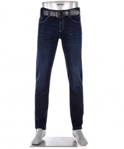 Alberto Tapered Fit Slipe-DS Sustain. 68371379/890 Jeans Slipe, Baumwoll-Stretch 11,5oz, Dunkelblau