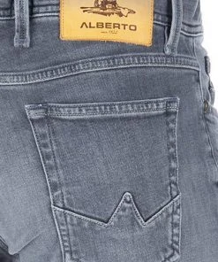 Alberto Tapered Fit Slipe Organic 68371381/985 Jeans Slipe, Bio-Baumwoll-Stretch 11,5oz, Grau -Biam Jeans Verkäufe 366078 norm6