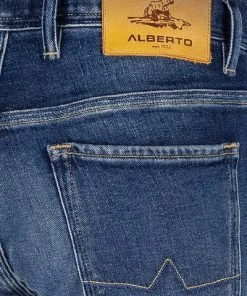 Alberto Regular Fit Pipe DS Lefthand 36371386/875 Jeans Pipe, Baumwoll-Stretch 11oz, Dunkelblau , Dunkelblau -Biam Jeans Verkäufe 366081 norm6