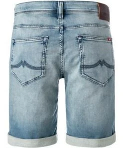MUSTANG Shorts 1010873/5000/313 Jeansshorts, Regular Fit, Baumwoll-Stretch, Hellblau -Biam Jeans Verkäufe 366137 norm2