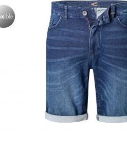 camel active Bermudas 498225/5U73/83 Jeansshorts Madison, Slim Fit, Baumwoll-Stretch, Dunkelblau
