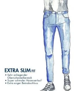HUGO Jeans 50430981/420 Extra Slim Fit, Baumwoll-Stretch, Blau 9 HUGO Jeans 50430981/420 Extra Slim Fit, Baumwoll-Stretch, Blau -Biam Jeans Verkäufe 367610 norm4