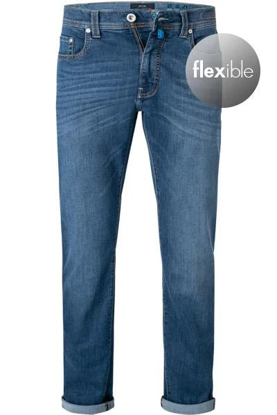 Pierre Cardin Jeans Lyon 03451/000/08815/01 Tapered Fit, Baumwoll-Stretch 8,5oz, Mittelblau , Blau 2 Pierre Cardin Jeans Lyon 03451/000/08815/01 Tapered Fit, Baumwoll-Stretch 8,5oz, Mittelblau , Blau – Bild 2