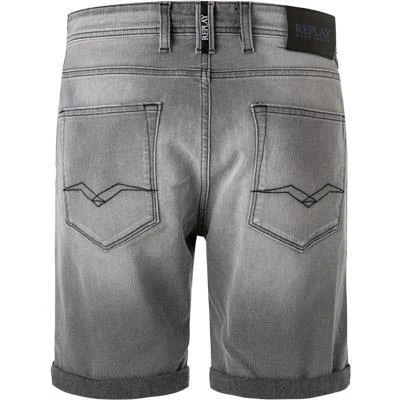 Replay Shorts RBJ MA981Y.000.573B826/096 Jeansshorts, Bio-Baumwoll-Stretch 10,5oz, Grau 3 Replay Shorts RBJ MA981Y.000.573B826/096 Jeansshorts, Bio-Baumwoll-Stretch 10,5oz, Grau – Bild 3