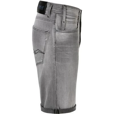 Replay Shorts RBJ MA981Y.000.573B826/096 Jeansshorts, Bio-Baumwoll-Stretch 10,5oz, Grau 4 Replay Shorts RBJ MA981Y.000.573B826/096 Jeansshorts, Bio-Baumwoll-Stretch 10,5oz, Grau – Bild 4