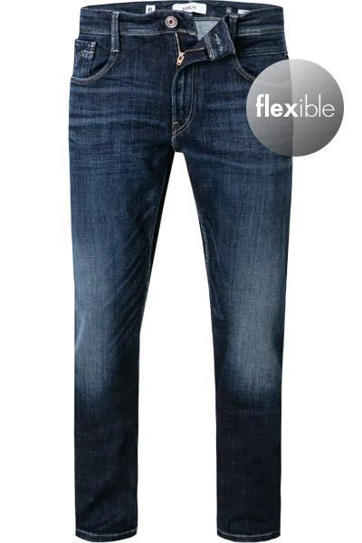 Replay Jeans Anbass M914Y.000.141 830/007 Baumwoll-Stretch T400® 12oz, Jeansblau, Nachtblau 2 Replay Jeans Anbass M914Y.000.141 830/007 Baumwoll-Stretch T400® 12oz, Jeansblau, Nachtblau – Bild 2