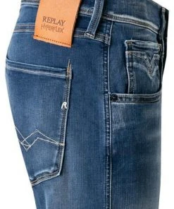 Replay Jeans Anbass M914Y.000.661XR03/009 Slim Fit, Baumwoll-Stretch 10,75oz, Blau , Blau -Biam Jeans Verkäufe 369289 norm3