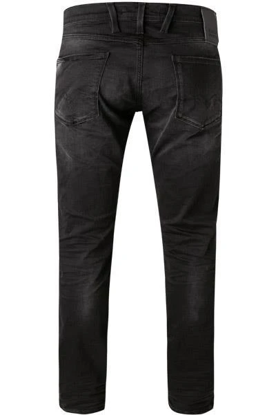 Replay Jeans Anbass M914Y.000.661XRB1/098 Slim Fit, Baumwoll-Stretch 10oz, Schwarz 3 Replay Jeans Anbass M914Y.000.661XRB1/098 Slim Fit, Baumwoll-Stretch 10oz, Schwarz – Bild 3