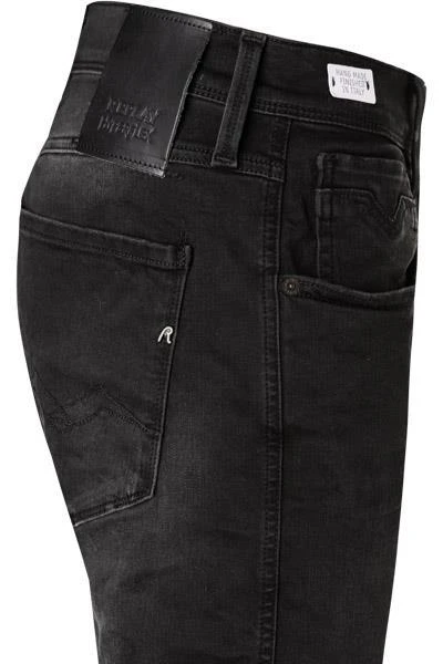 Replay Jeans Anbass M914Y.000.661XRB1/098 Slim Fit, Baumwoll-Stretch 10oz, Schwarz 4 Replay Jeans Anbass M914Y.000.661XRB1/098 Slim Fit, Baumwoll-Stretch 10oz, Schwarz – Bild 4