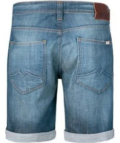 MUSTANG Jeansshorts 1011171/5000/843 Regular Fit, Baumwoll-Stretch, Blau -Biam Jeans Verkäufe 369736 norm2