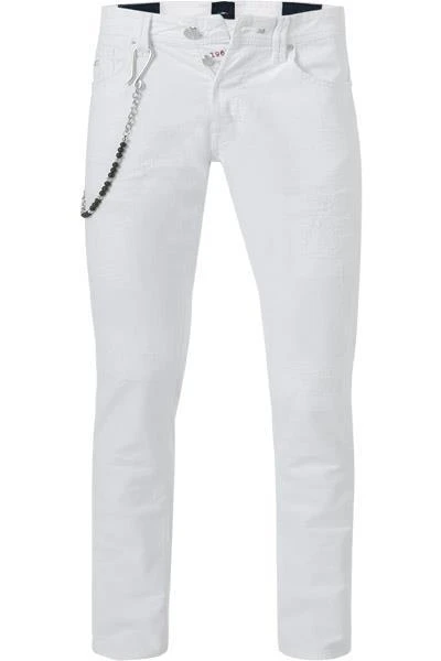 tramarossa 21UB51980/19-80/B036/0001/WHITEDESTROYE Jeans, Slim Fit, Baumwoll-Stretch, White destroyed 2 tramarossa 21UB51980/19-80/B036/0001/WHITEDESTROYE Jeans, Slim Fit, Baumwoll-Stretch, White destroyed – Bild 2