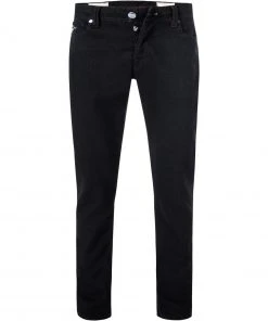 tramarossa 21UB50001/LEONARDO/D371/1MOON Jeans Leonardo, Regular Slim, Baumwoll-Stretch 1 moon, Schwarz