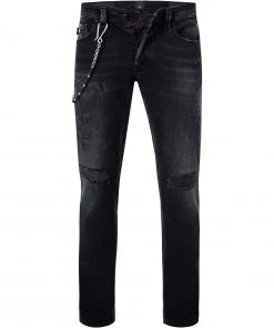tramarossa 21UB51980/19-80/D394/BLACKDESTROYED Jeans, Slim Fit, Baumwoll-Stretch, Black destroyed