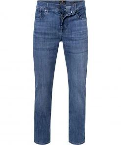 7 for all mankind Jeans Slimmy midblue JSMSB800LM Baumwoll-Stretch, Mittelblau