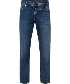 7 for all mankind Slimmy dark blue JSMSB28RDB Jeans Slimmy, Baumwoll-Stretch, Dunkelblau