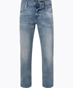7 for all mankind Slimmy light blue JSMSB10RLL Jeans Slimmy, Baumwoll-Stretch, Hellblau