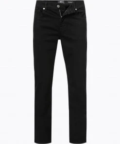 7 for all mankind Jeans Slimmy black JSMSA67RBL Baumwolle T400®, Schwarz