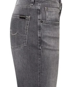 7 for all mankind Jeans Slimmy grey JSMXR860TW Tapered Fit, Baumwolle T400®, Grau -Biam Jeans Verkäufe 370991 norm3