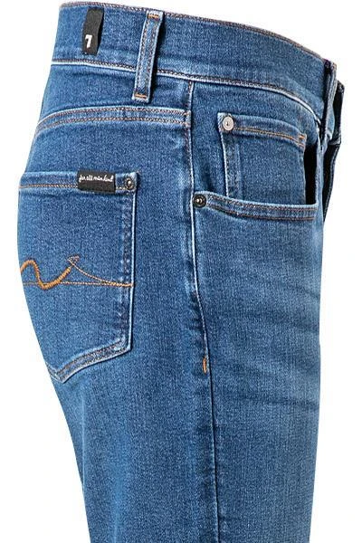 7 for all mankind Jeans Slimmy mid blue JSMXB740TF Slim Fit, Baumwolle T400® 12oz, Blau 4 7 for all mankind Jeans Slimmy mid blue JSMXB740TF Slim Fit, Baumwolle T400® 12oz, Blau – Bild 4