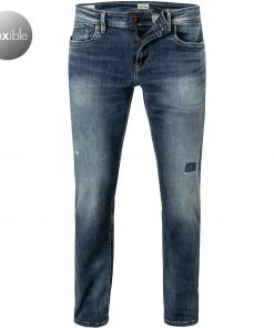 Pepe Jeans Hatch PM200823RF4/000 Slim Fit, Baumwoll-Stretch Power Flex, Blau