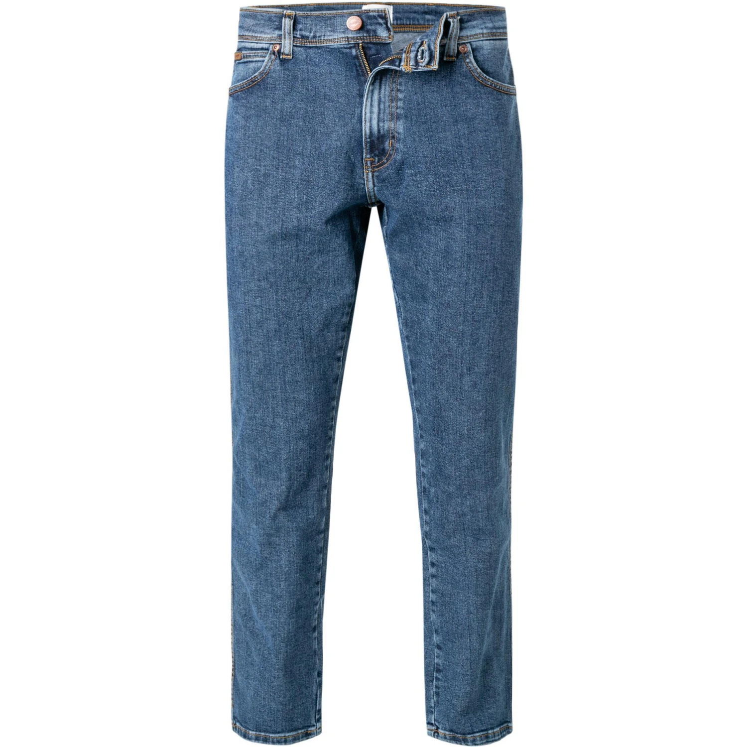 Wrangler Texas Slim Stonewash W12S33010 Jeans Texas, Slim Fit, Baumwoll-Stretch 13,75oz, Mittelblau 1 Wrangler Texas Slim Stonewash W12S33010 Jeans Texas, Slim Fit, Baumwoll-Stretch 13,75oz, Mittelblau