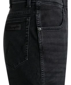 Wrangler Texas Slim black Crow W12SHP363 Jeans Texas, Slim Fit, Baumwoll-Stretch 13oz, Schwarz -Biam Jeans Verkäufe 371950 norm3