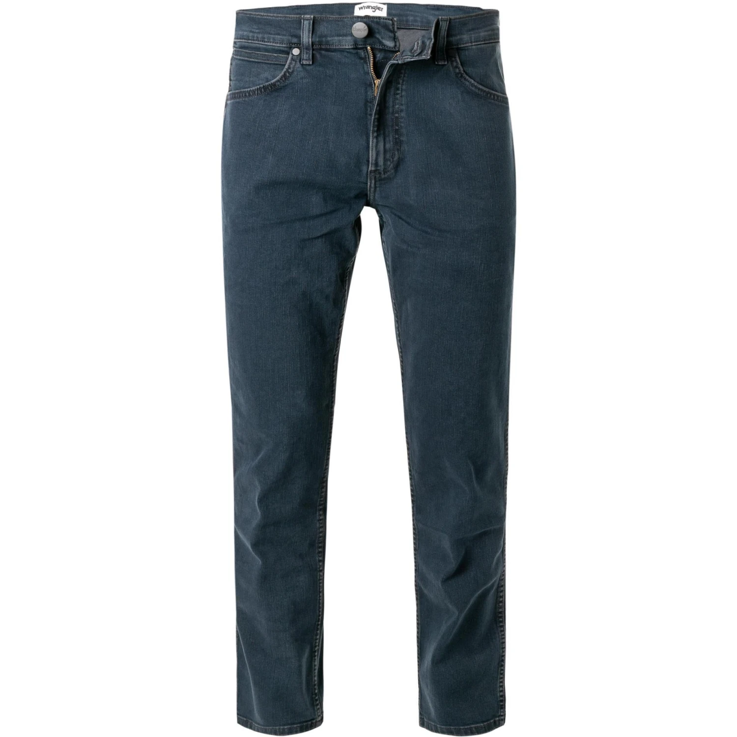 Wrangler Greensboro iron blue W15QLT35X Jeans Greensboro, Regular Straight, Baumwoll-Stretch 11,5, Blau 1 Wrangler Greensboro iron blue W15QLT35X Jeans Greensboro, Regular Straight, Baumwoll-Stretch 11,5, Blau