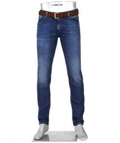 Alberto Tapered Fit Robin Organic 39771381/890 Jeans Robin, Bio Baumwoll-Stretch 10oz, Dunkelblau, Navy