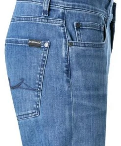 7 for all mankind Standard mid blue JSMNB800LM Jeans, Baumwoll-Stretch, Mittelblau -Biam Jeans Verkäufe 372212 norm3