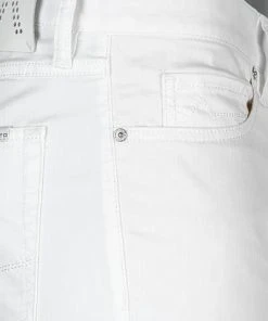 Alberto Regular Fit T400 Pipe 48171975/100 Jeans, Baumwolle T400® 8oz, Weiß -Biam Jeans Verkäufe 372214 norm5