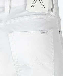 Alberto Regular Fit T400 Pipe 48171975/100 Jeans, Baumwolle T400® 8oz, Weiß -Biam Jeans Verkäufe 372214 norm6