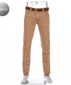 Alberto Regular Fit Pipe-DS Coloured 42471383/540 Jeans Pipe, Baumwolle T400® 9oz, Braun