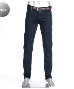 Alberto Regular Fit Pipe 48071484/895 Jeans Pipe, Baumwolle T400® 10oz, Dunkelblau