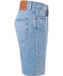 Levi's® 501 Hemmed Short Mountain Life 36512/0147 Jeansshorts 501, Baumwoll-Stretch 12oz, Hellblau -Biam Jeans Verkäufe 372913 norm3