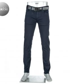 Alberto Regular Fit Pipe-DS Coloured 42471383/895 Jeans Pipe, Baumwolle T400® 9oz, Navy