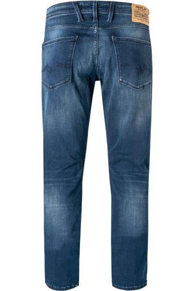 Replay Jeans Anbass M914Y.000.41A 90A/007 Slim Fit, Baumwoll-Stretch 10oz, Dunkelindigo 3 Replay Jeans Anbass M914Y.000.41A 90A/007 Slim Fit, Baumwoll-Stretch 10oz, Dunkelindigo – Bild 3