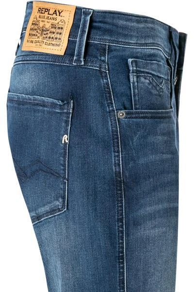 Replay Jeans Anbass M914Y.000.41A 90A/007 Slim Fit, Baumwoll-Stretch 10oz, Dunkelindigo 4 Replay Jeans Anbass M914Y.000.41A 90A/007 Slim Fit, Baumwoll-Stretch 10oz, Dunkelindigo – Bild 4