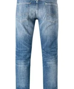 Replay Jeans Anbass M914Y.000.141 906/009 Slim Fit, Baumwolle T400 12oz, Blau -Biam Jeans Verkäufe 374068 norm2