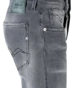 Replay Jeans Anbass M914Y.000.661 WB1/096 Slim Fit, Baumwoll-Stretch 11,5oz, Mittelgrau -Biam Jeans Verkäufe 374071 norm3
