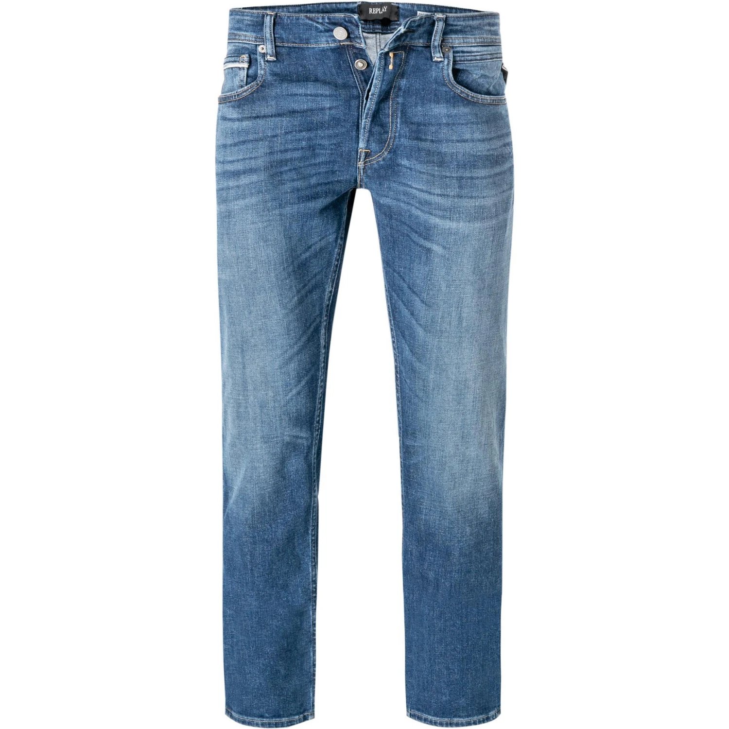 Replay Jeans Grover MA972.000.285 914/009 Straight Fit, Baumwoll-Stretch 11,5oz, Mittelblau 1 Replay Jeans Grover MA972.000.285 914/009 Straight Fit, Baumwoll-Stretch 11,5oz, Mittelblau