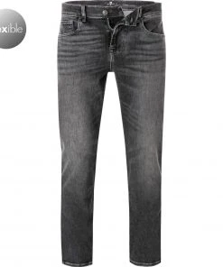 7 for all mankind Jeans Slimmy grey JSMXB900TW Tapered Fit, Baumwolle T400® 11oz, Dunkelgrau