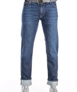 Alberto Bike Regular Fit Organic Den.61582381/890 Jeans Bike, Bio Baumwoll-Stretch 10oz, Navy