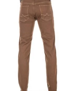Alberto Regular Fit Pipe-DS Coloured 42471383/550 Jeans Pipe, Baumwolle T400® 9oz, Schokobraun -Biam Jeans Verkäufe 374545 norm3